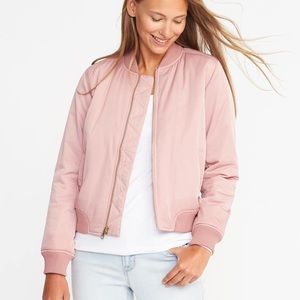Rose Pink Bomber Jacket